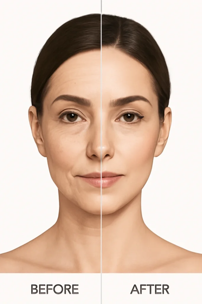 1 ml Cheek Filler Before and After