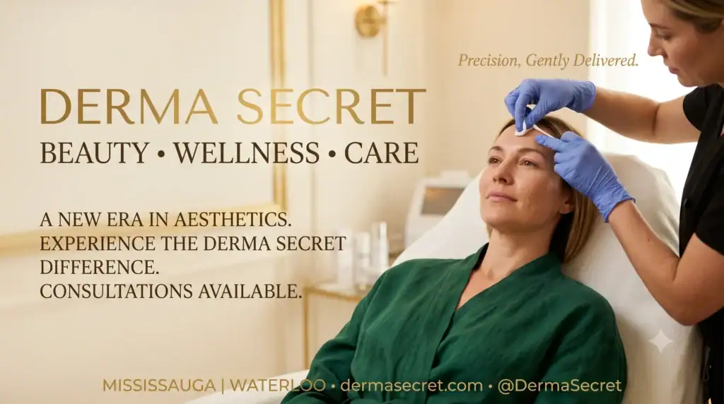 Nurse injector performing a Botox treatment at Derma Secret in Mississauga and Waterloo